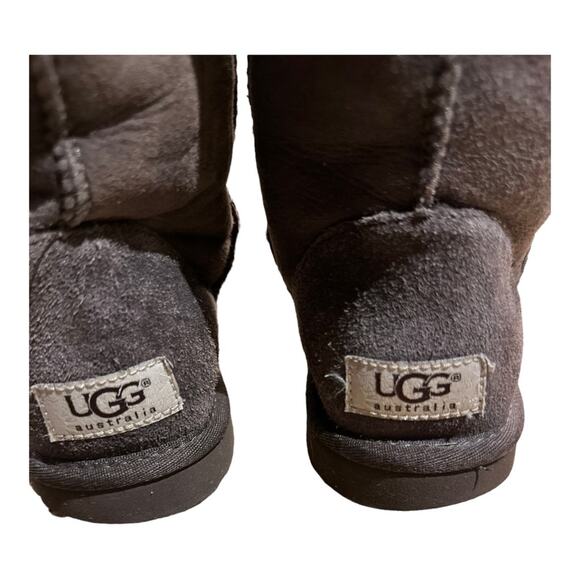 UGG Chocolate Brown 12" High Brown Suede Boots Womens Size 6 - Picture 6 of 10